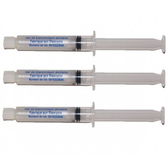 RECHARGES GEL DE BLANCHIMENT DENTAIRE - 3 X 10ML GEL -